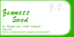 zsanett sved business card