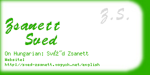 zsanett sved business card